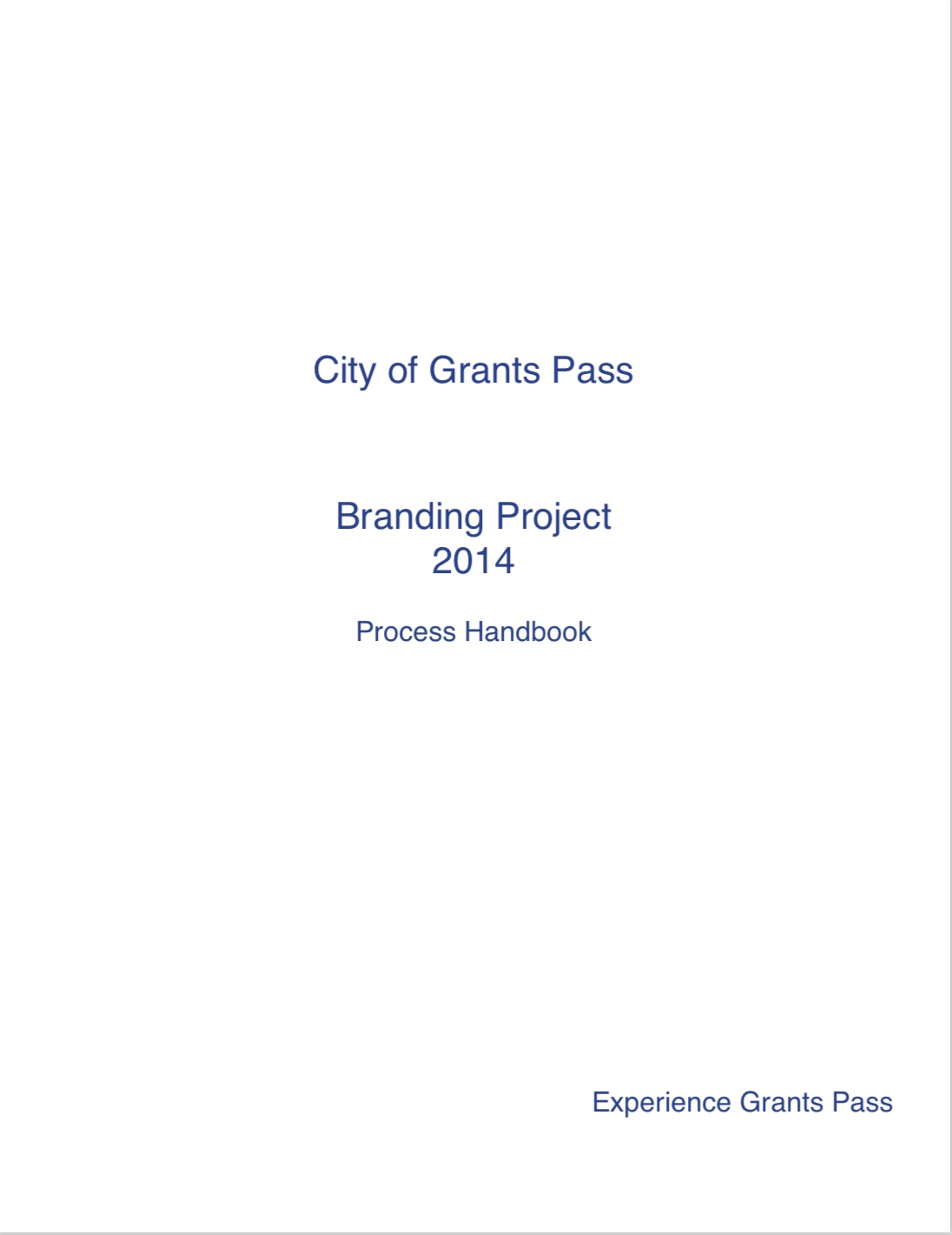 Branding Handbook Cover